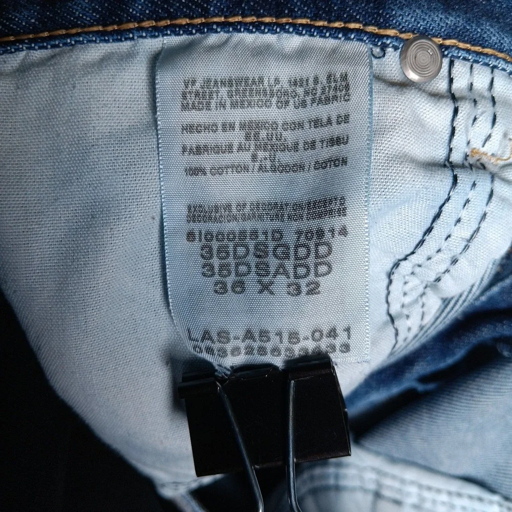 Wrangler Pro Rodeo Jeans Mens 36x32 Blue Denim Rugged‎ Straight Workwear